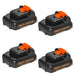 For Dewalt 12V Battery Replacement | DCB120 DCB123 DCB127 6.0Ah Li-ion Battery 4 pack