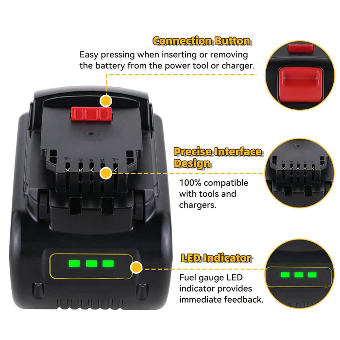 For Dewalt DCB609 20V/60V MAX FLEXVOLT Li-Ion 9.0Ah Battery DCB609-2 DCB606 2Pack